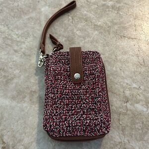 THE SAK Tweed Zip Wallet NWOT